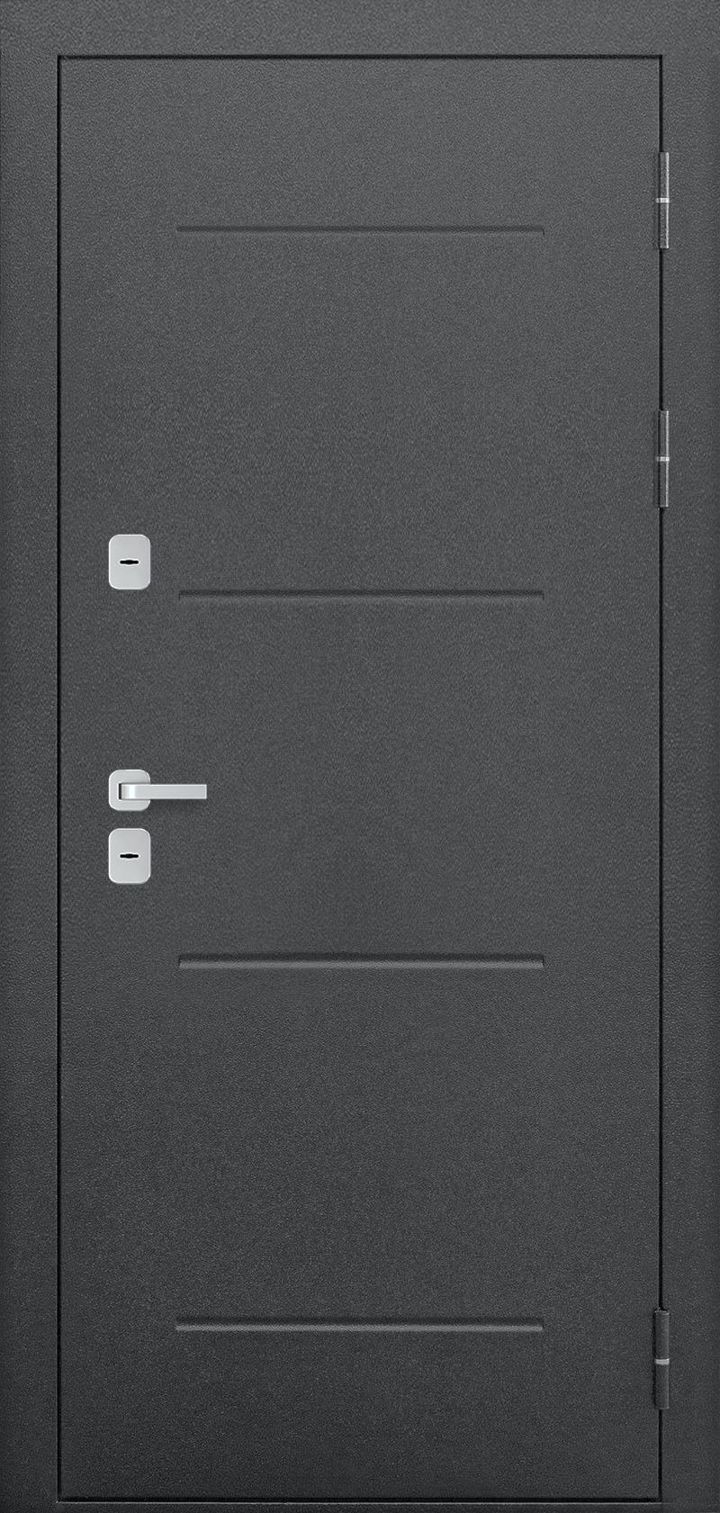 Феррони Входная дверь 11 см Изотерма Серебро м/м, арт. 0004490 - фото №1 (внешняя сторона)